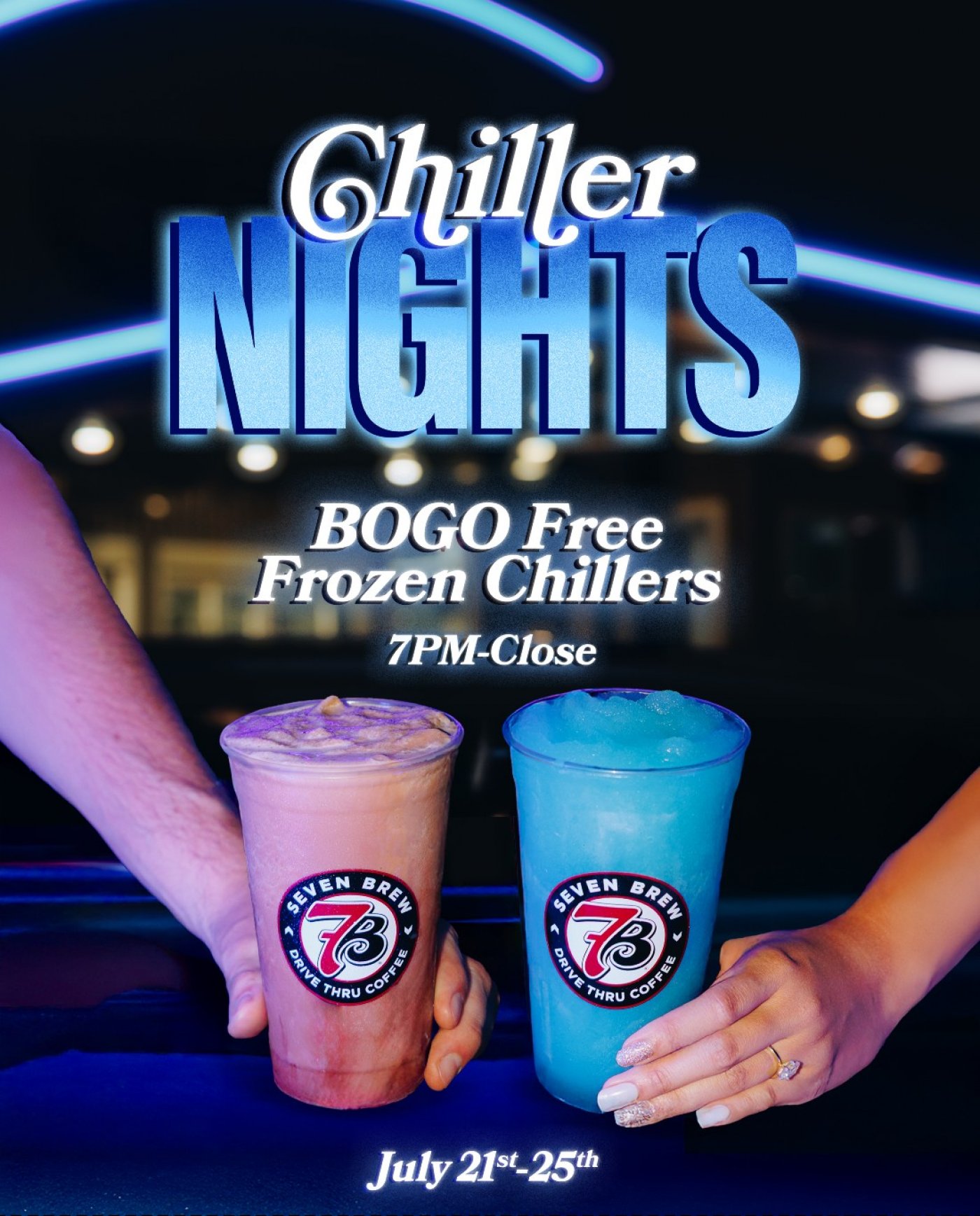 Beat the Heat at 7 Brew's Chiller Nights, 21 July | Event in Carrollton | AllEvents