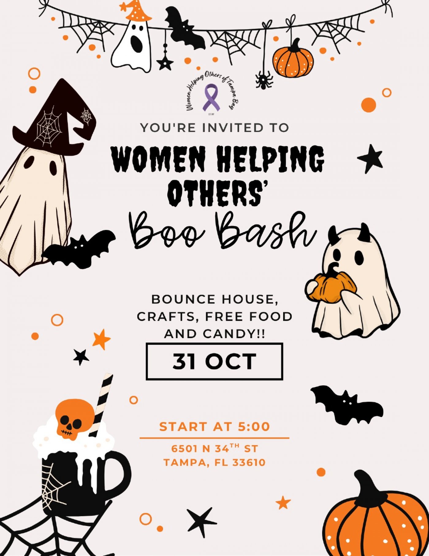 🎃 Women Helping Others' Boo Bash! 👻, 31 October | Event in Tampa | AllEvents