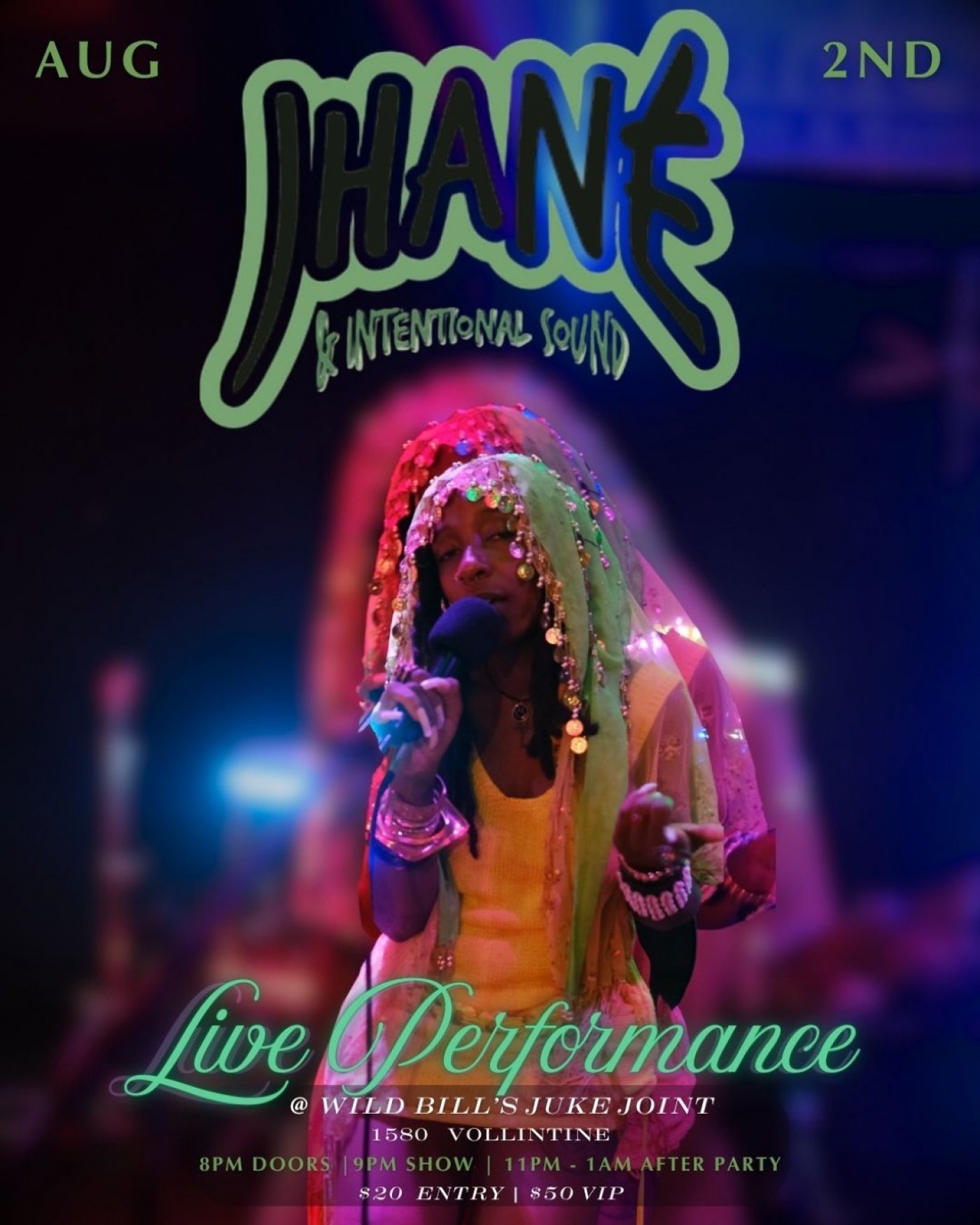 JHANÉ Live @ Wild Bill’s Juke Joint, 2 August | Event in Memphis | AllEvents