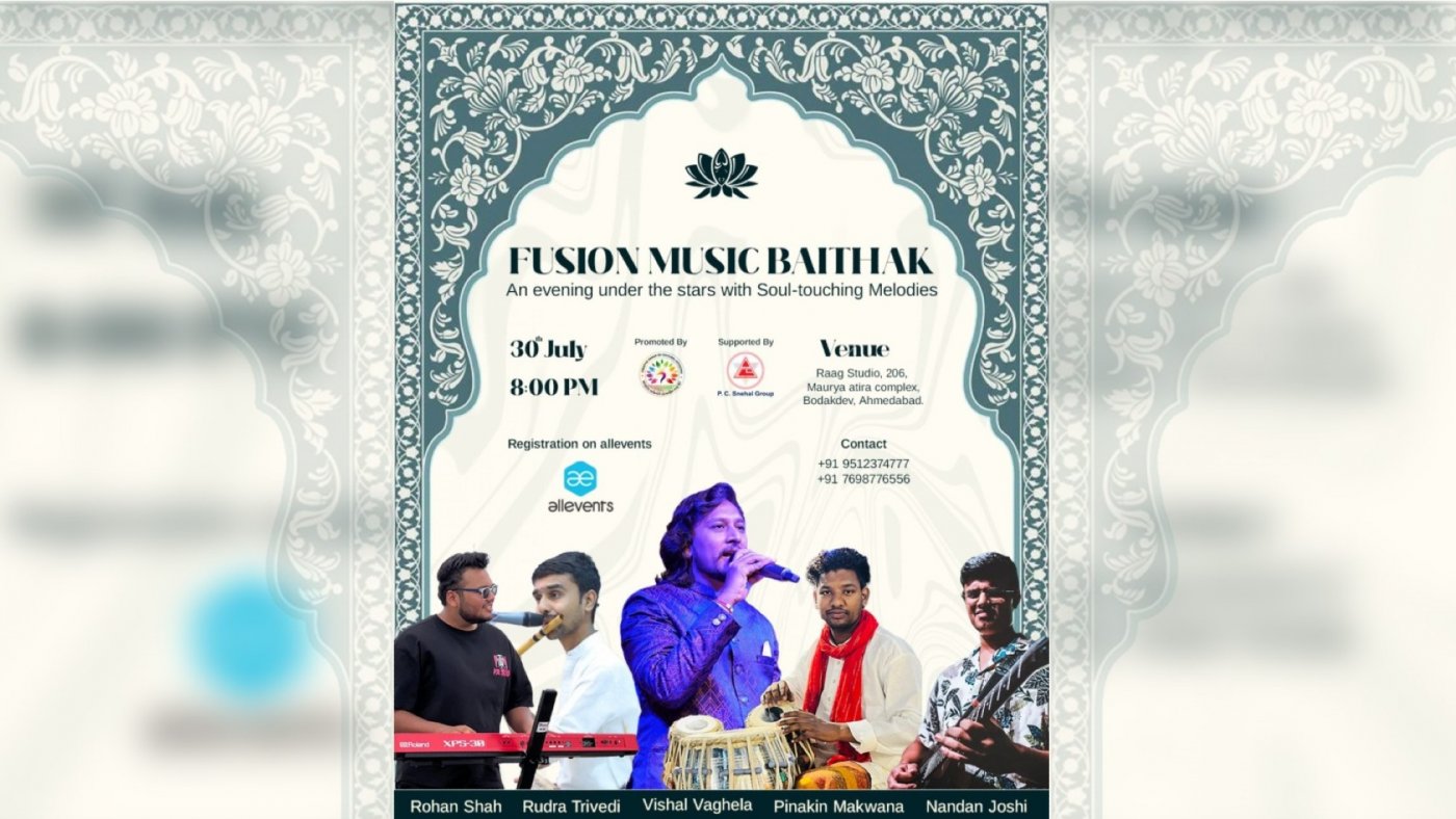 FUSION MUSIC BAITHAK | An evening under the stars with Soul-touching Melodies, 30 July | Event in Ahmedabad