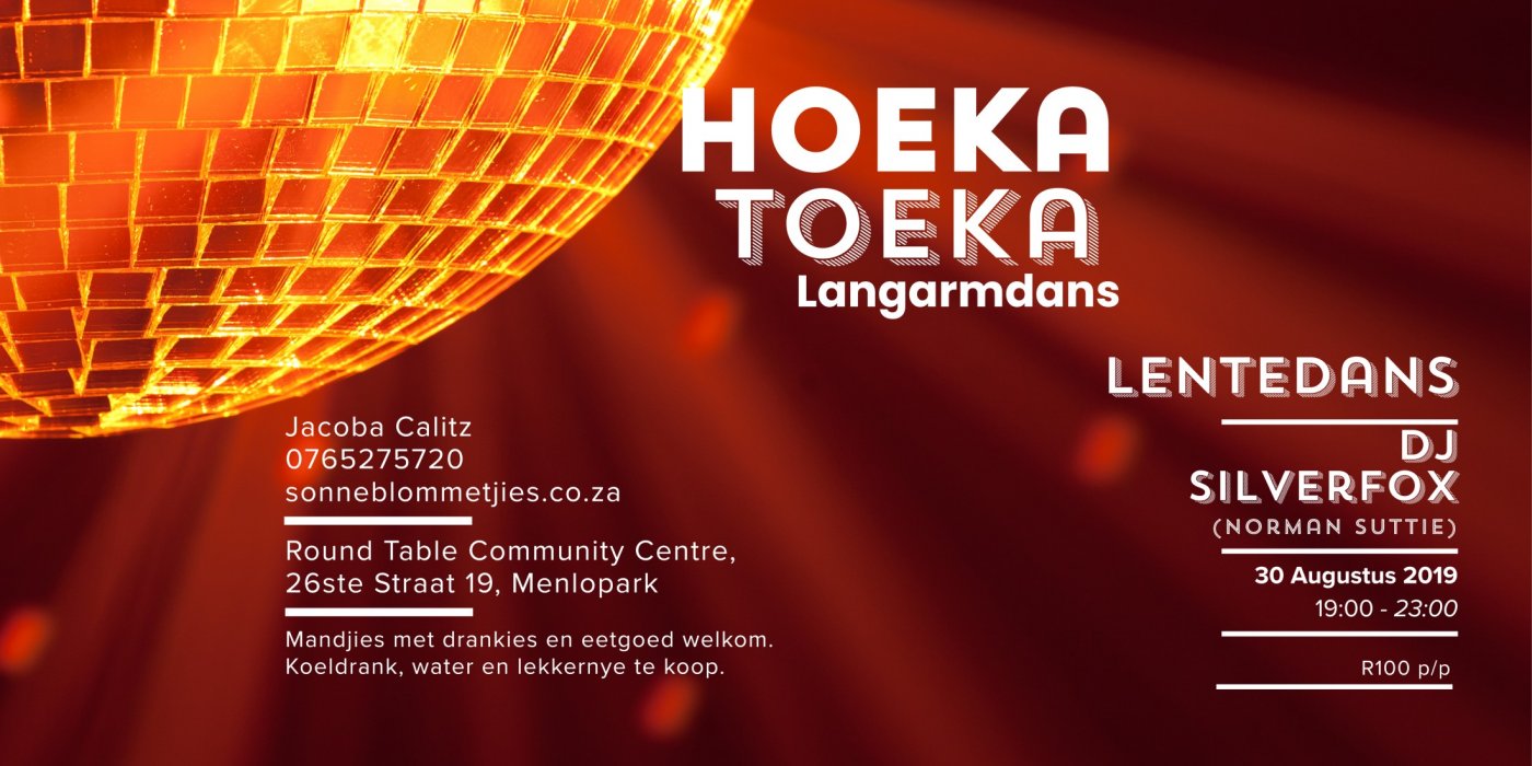 Hoeka Toeka - LenteDans, 30 August | Event in Pretoria | AllEvents