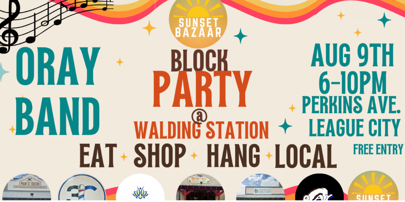 Sunset Bazaar's Block Party, 9 August | Event in League City | AllEvents