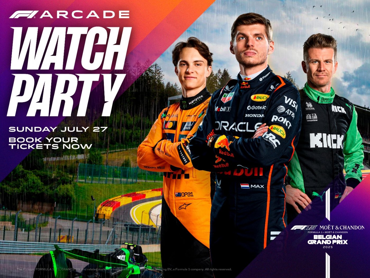 Official F1® Arcade Spa-Francorchamps Watch Party, 27 July | Event in Boston | AllEvents