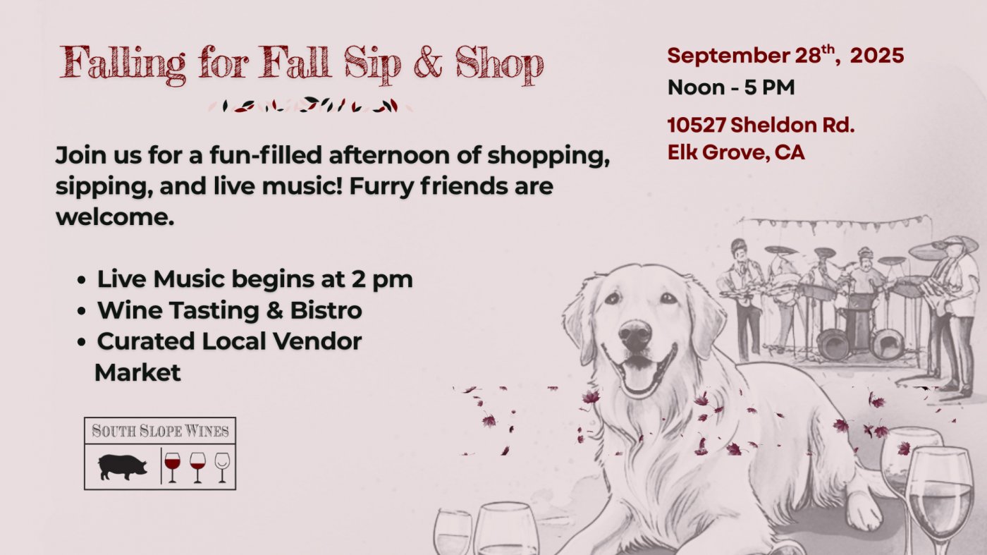 Falling for Fall Sip & Shop @ South Slope Wines, 28 September | Event in Elk Grove | AllEvents