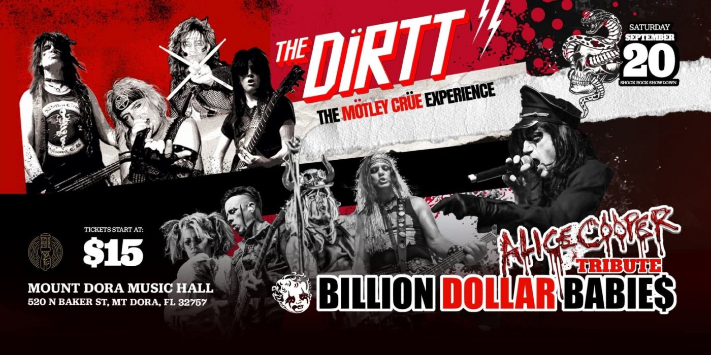 8PM SHOW - SHOCK ROCK SHOWDOWN ⚡️ FT. THE DIRTT AND BILLION DOLLAR BABIE$, 20 September | Event in Mount Dora