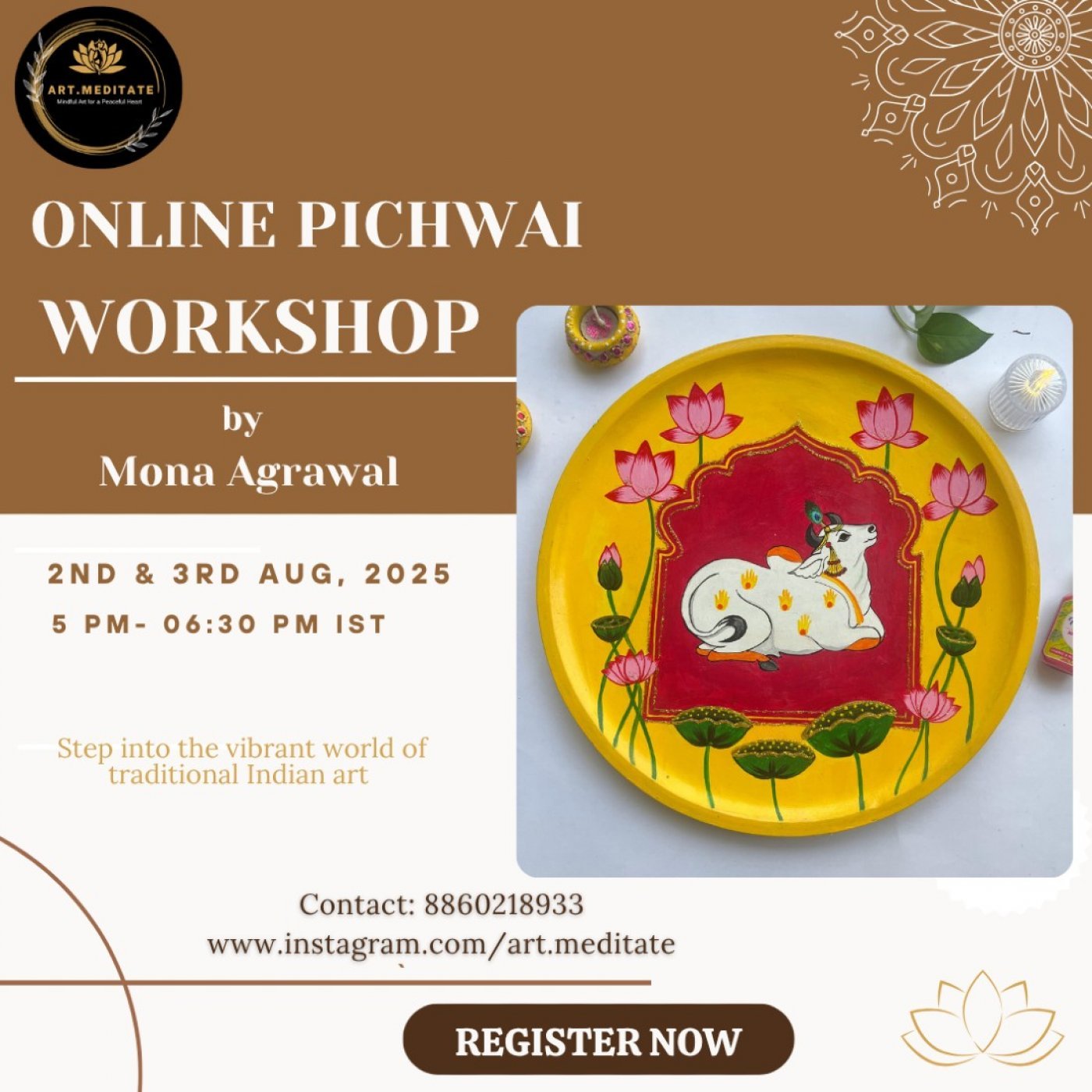 Online Pichwai Workshop, 2 August | Online Event | AllEvents