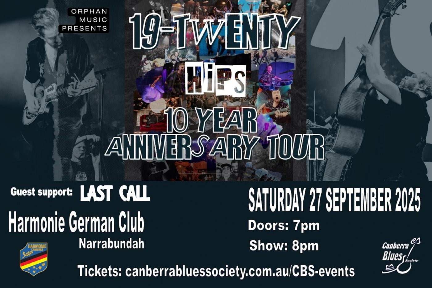 19-Twenty 'HIPS' 10 Year Anniversary Tour @ The Zeppelin Room, 27 September | Event in Narrabundah | AllEvents