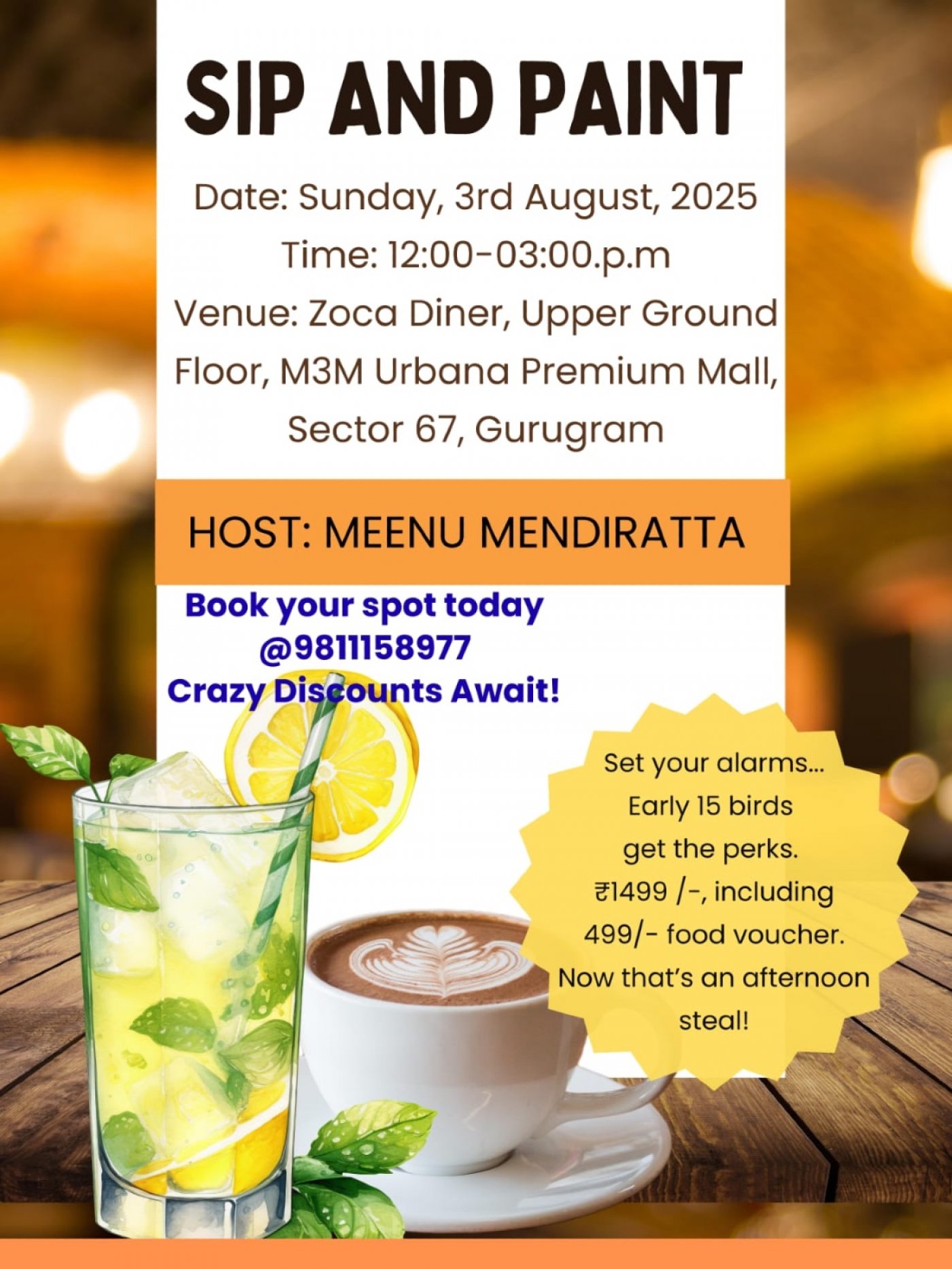 Sip n Paint, 3 August | Event in Gurgaon | AllEvents