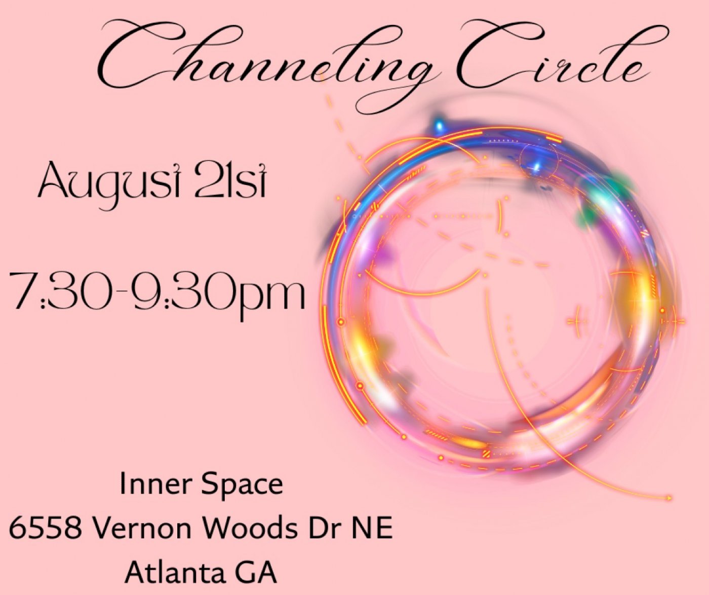Channeling Circle Event, 21 August | Event in Dunwoody | AllEvents
