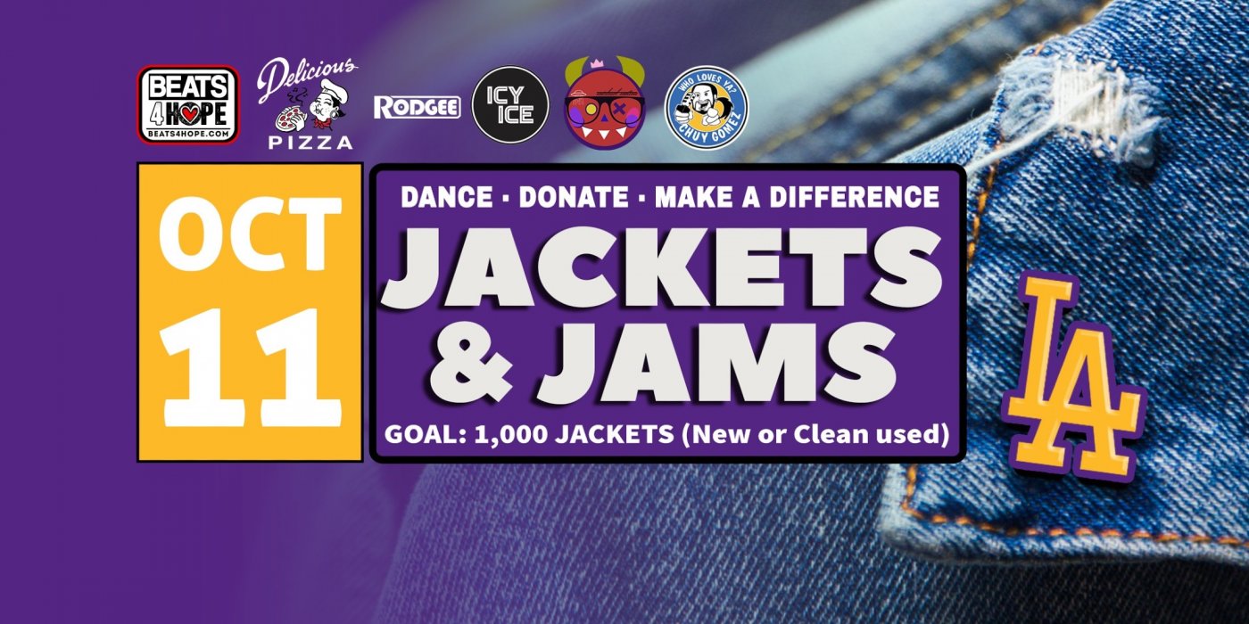 JACKETS & JAMS Community Coat Drive Celebration, 11 October | Event in Los Angeles | AllEvents
