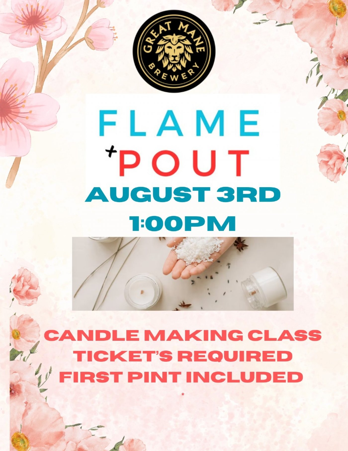 Flame + Pout Candle Making Class, 3 August | Event in Haymarket | AllEvents