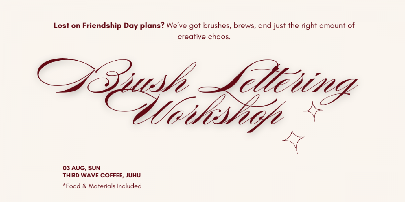 Brush Lettering Workshop, 3 August | Event in Mumbai | AllEvents