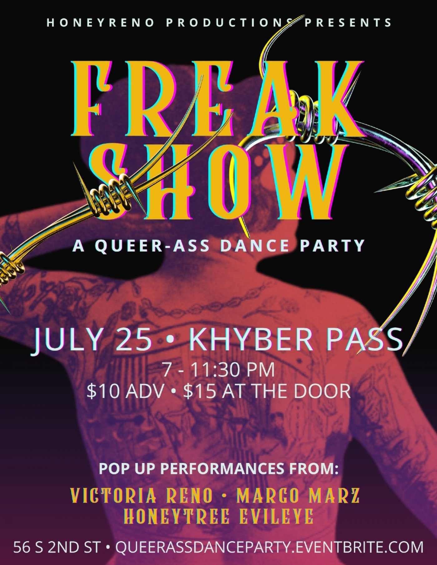 Freak Show: a Queer Ass Dance Party with pop up performances, 25 July | Event in Philadelphia | AllEvents