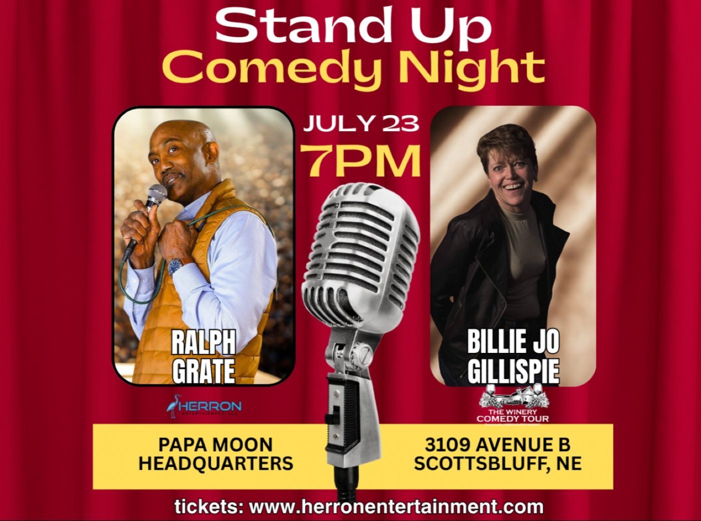 The Winery Comedy Tour at PAPA MOON, 23 July | Event in Scottsbluff | AllEvents