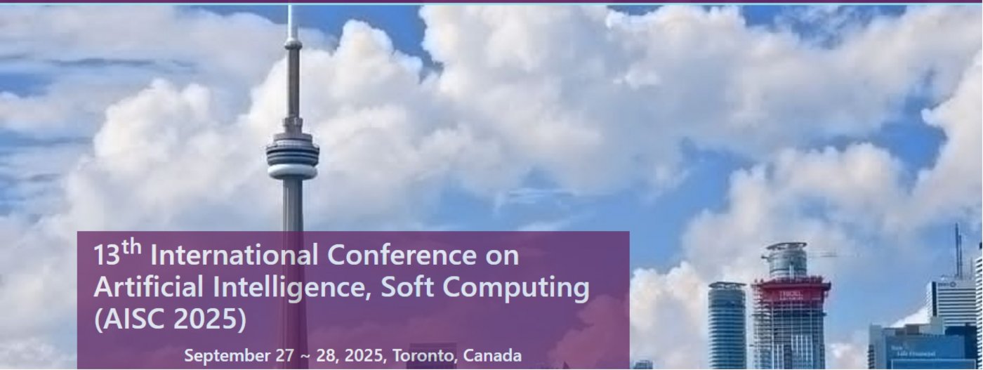13th International Conference on Artificial Intelligence, Soft Computing (AISC 2025), 27 September | AllEvents