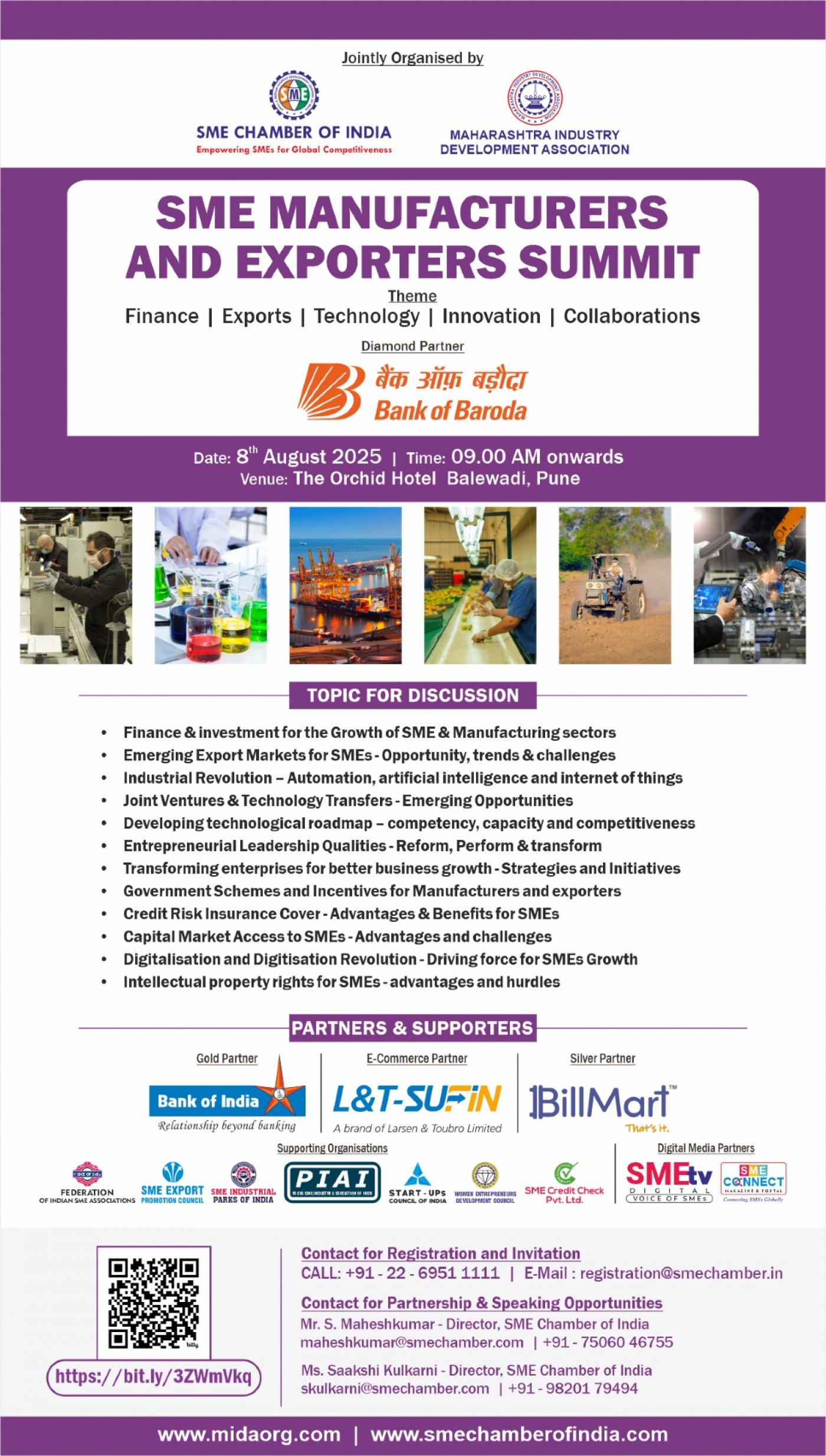 SME MANUFACTURERS AND EXPORTERS SUMMIT, 8 August | Event in Pimpri Chinchwad | AllEvents