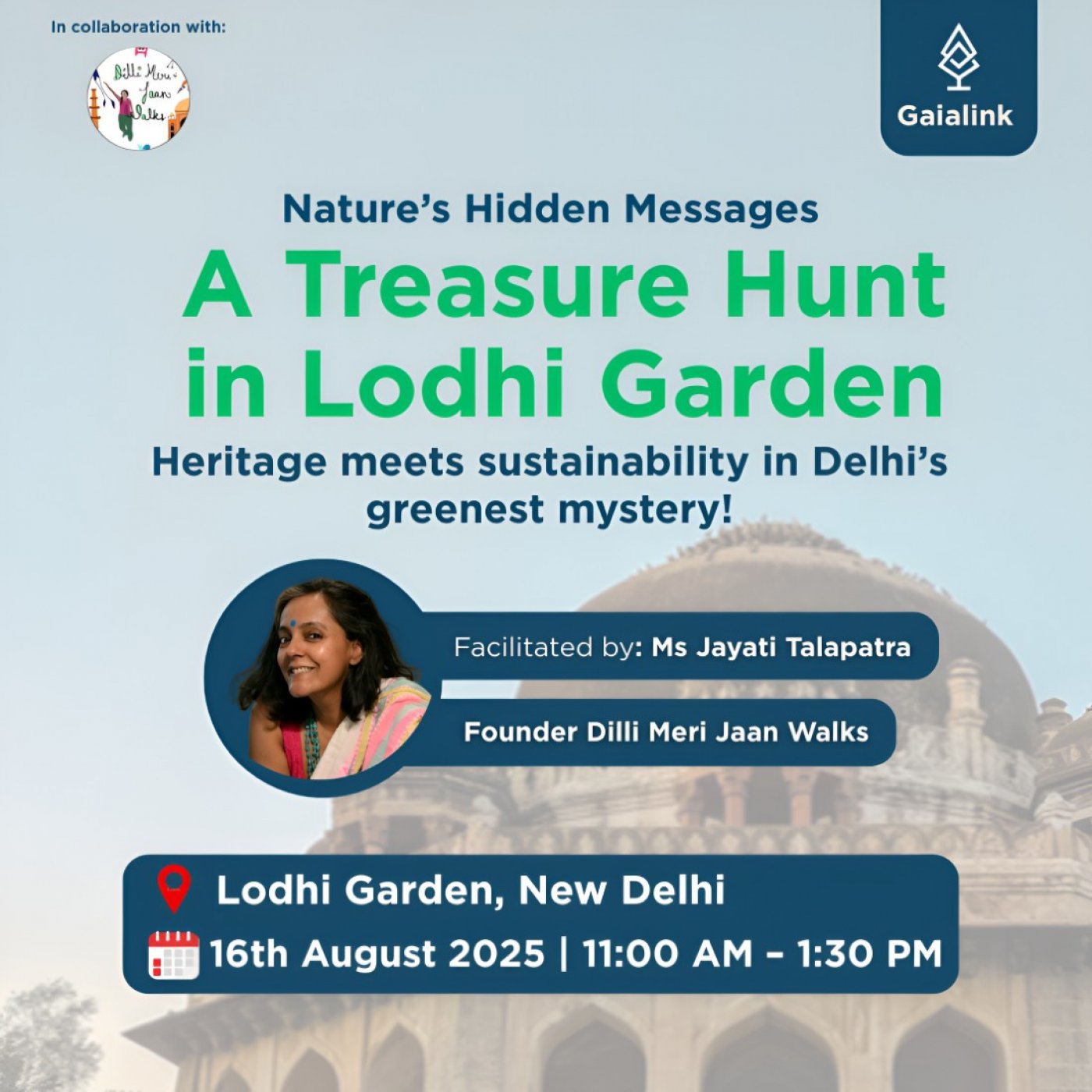 Nature's Hidden Messages - A Treasure Hunt in Lodhi Garden, 16 August | Event in New Delhi | AllEvents