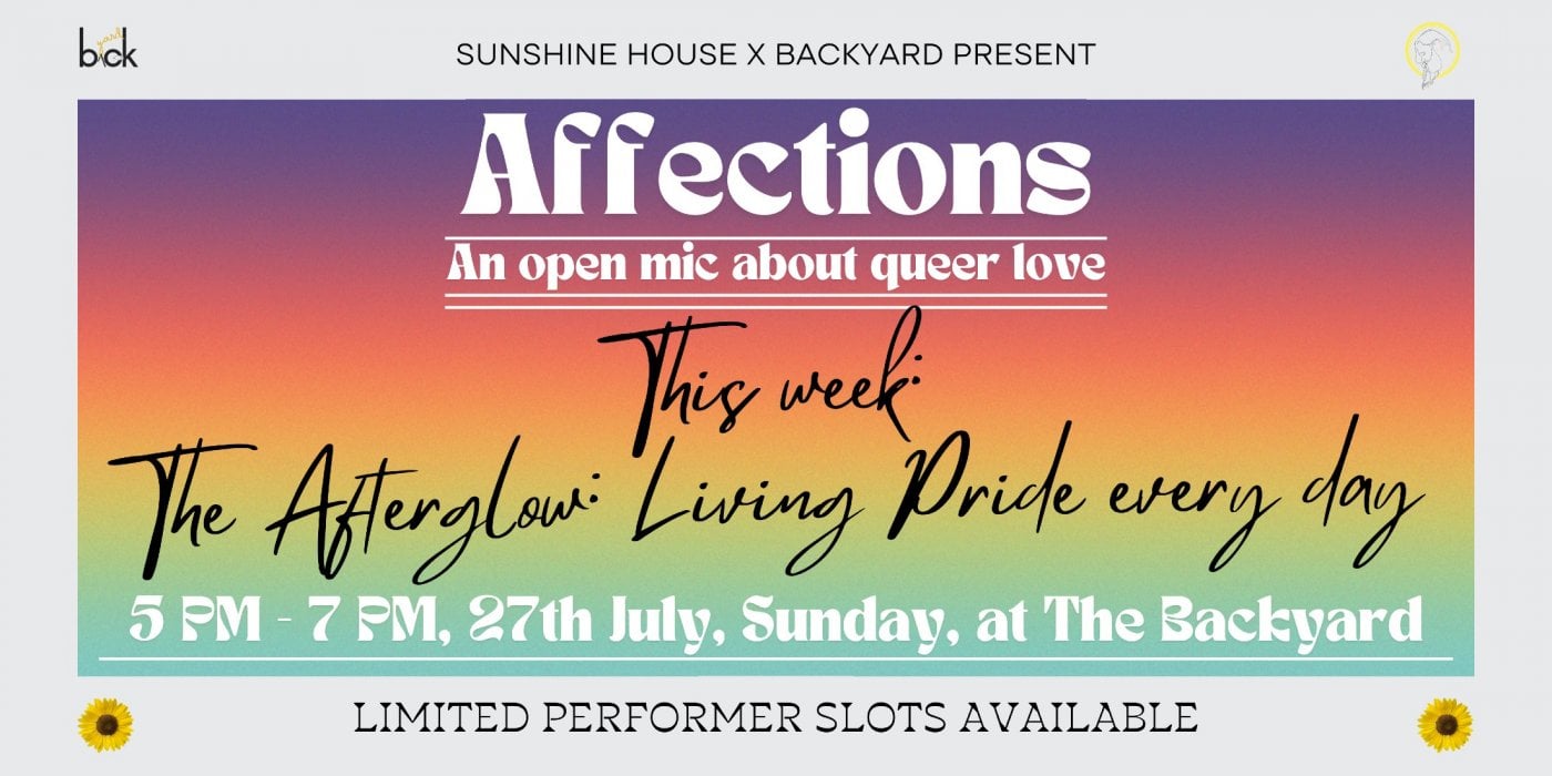 Affections - A Queer Open Mic, 27 July | Event in Chennai | AllEvents