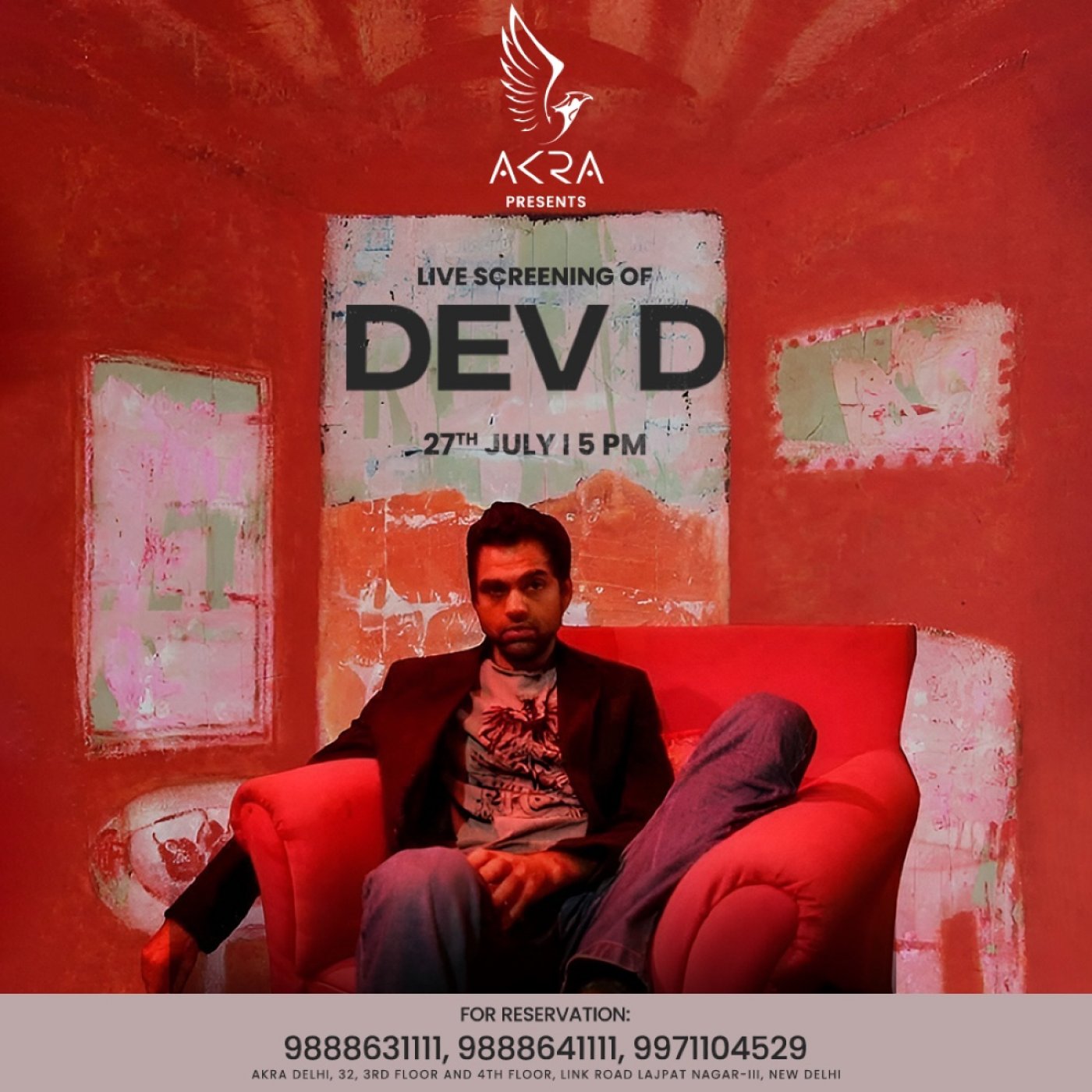DEV D LIVE SCREENING , 27 July | Event in New Delhi | AllEvents