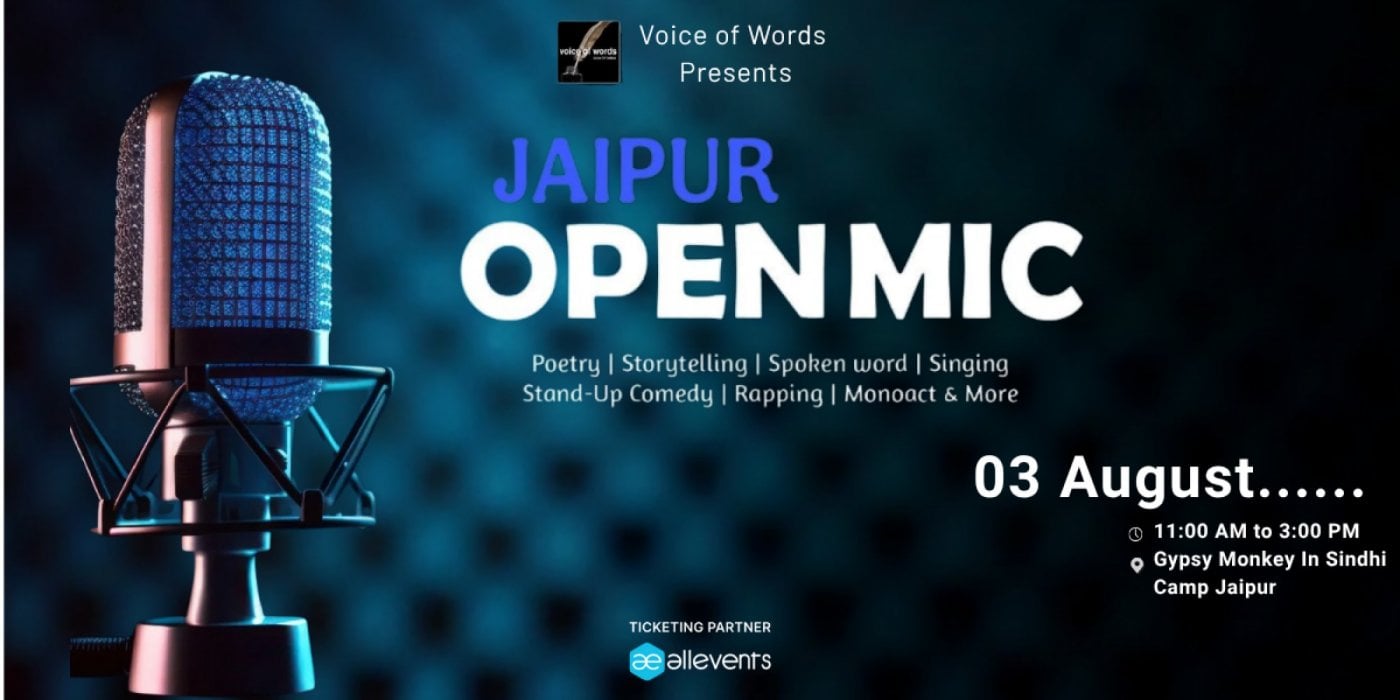 Jaipur Open Mic, 3 August | Event in Jaipur | AllEvents