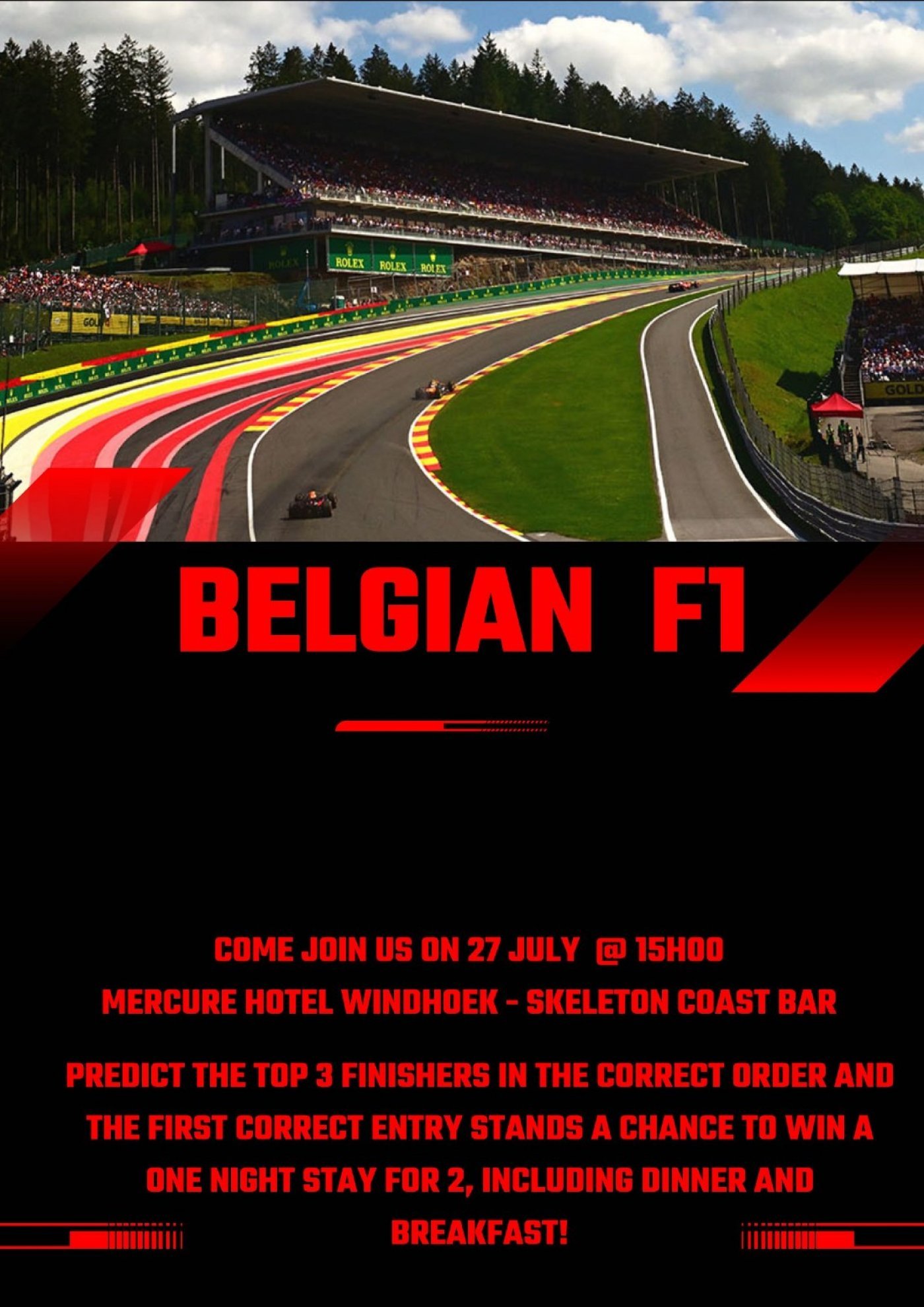 Belgian Formula 1 Live, 27 July | Event in Windhoek | AllEvents