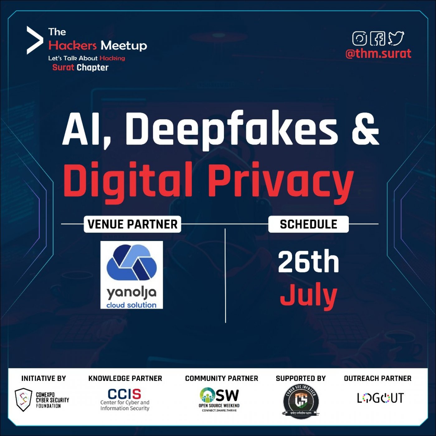 Al, Deepfakes & Digital Privacy | THM Surat, 26 July | Event in Surat | AllEvents