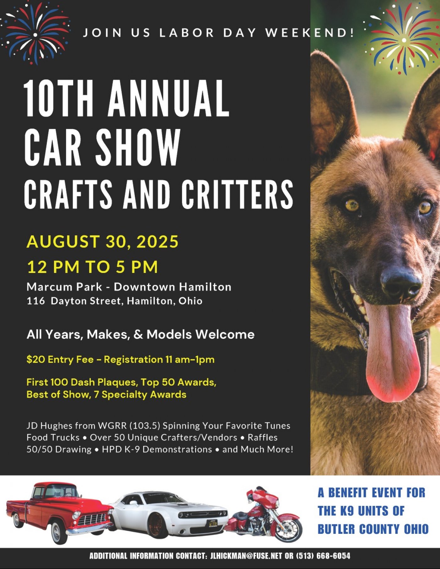 10th Annual Crafts and Critters Car Show, 30 August | Event in Hamilton | AllEvents