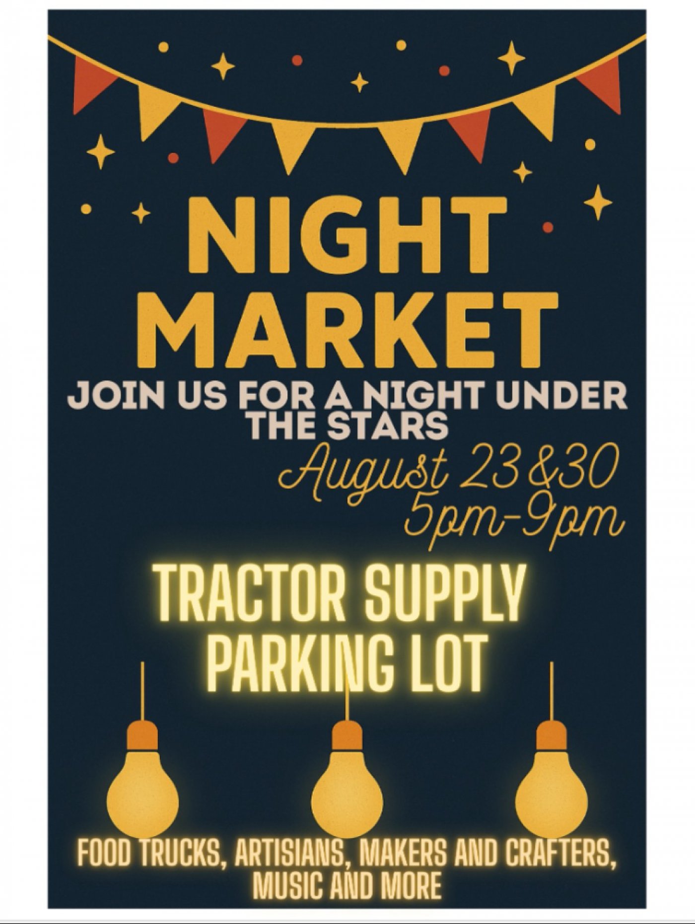 Night Under the Stars Market | Event in Garner | AllEvents