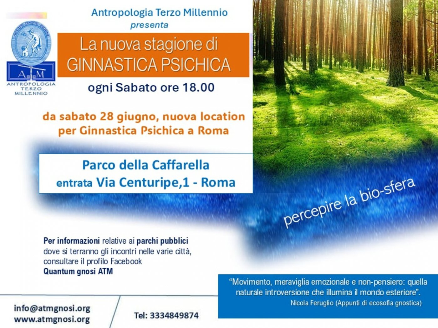 GINNASTICA PSICHICA - ciclo di incontri a ROMA , 26 July | Event in Rome | AllEvents