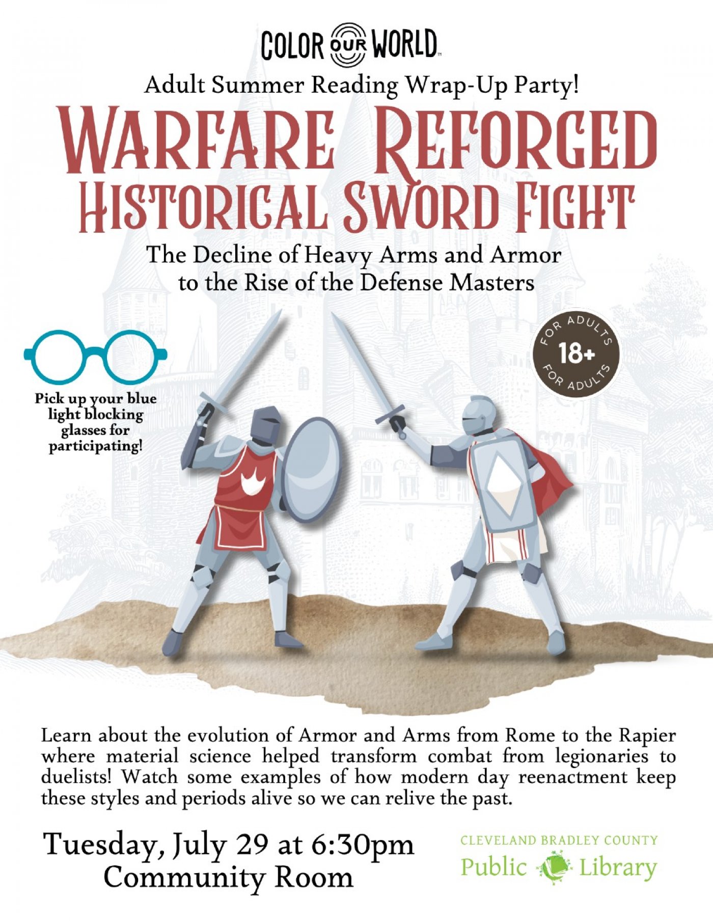 Warfare Reforged - The Decline of Heavy Arms and Armor to the Rise of the Defense Masters!, 29 July | AllEvents