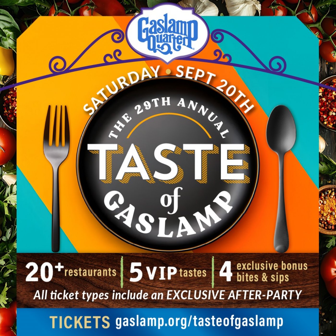 29th Annual Taste of Gaslamp, 20 September | Event in San Diego | AllEvents