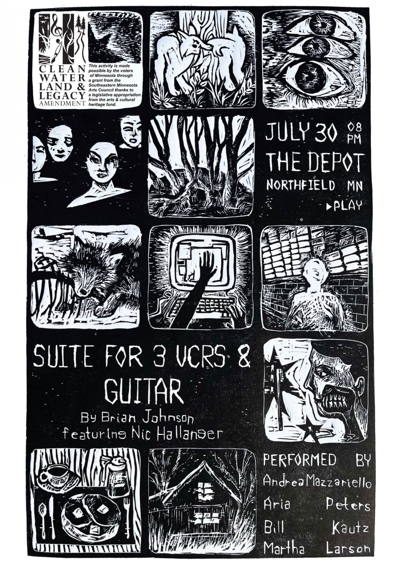 New Arts Community presents: Suite for 3 VCRs and Guitar , 30 July | Event in Northfield | AllEvents