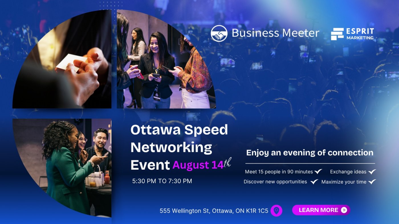 Ottawa Speed Networking Event, 14 August | Event in Ottawa | AllEvents