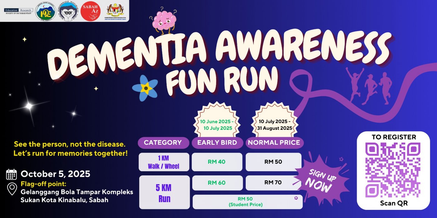 Dementia Awareness Run 2025, 5 October | Event in Kota Kinabalu | AllEvents
