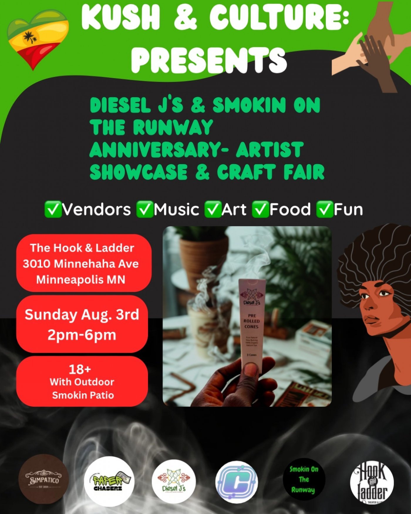 Kush & Culture Artist Showcase and Craft Fair , 3 August | Event in Minneapolis | AllEvents