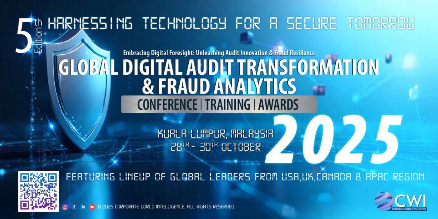 5th Edition: Global Digital Audit Transformation & Fraud Analytics Forum & Awards 2025, 28 October