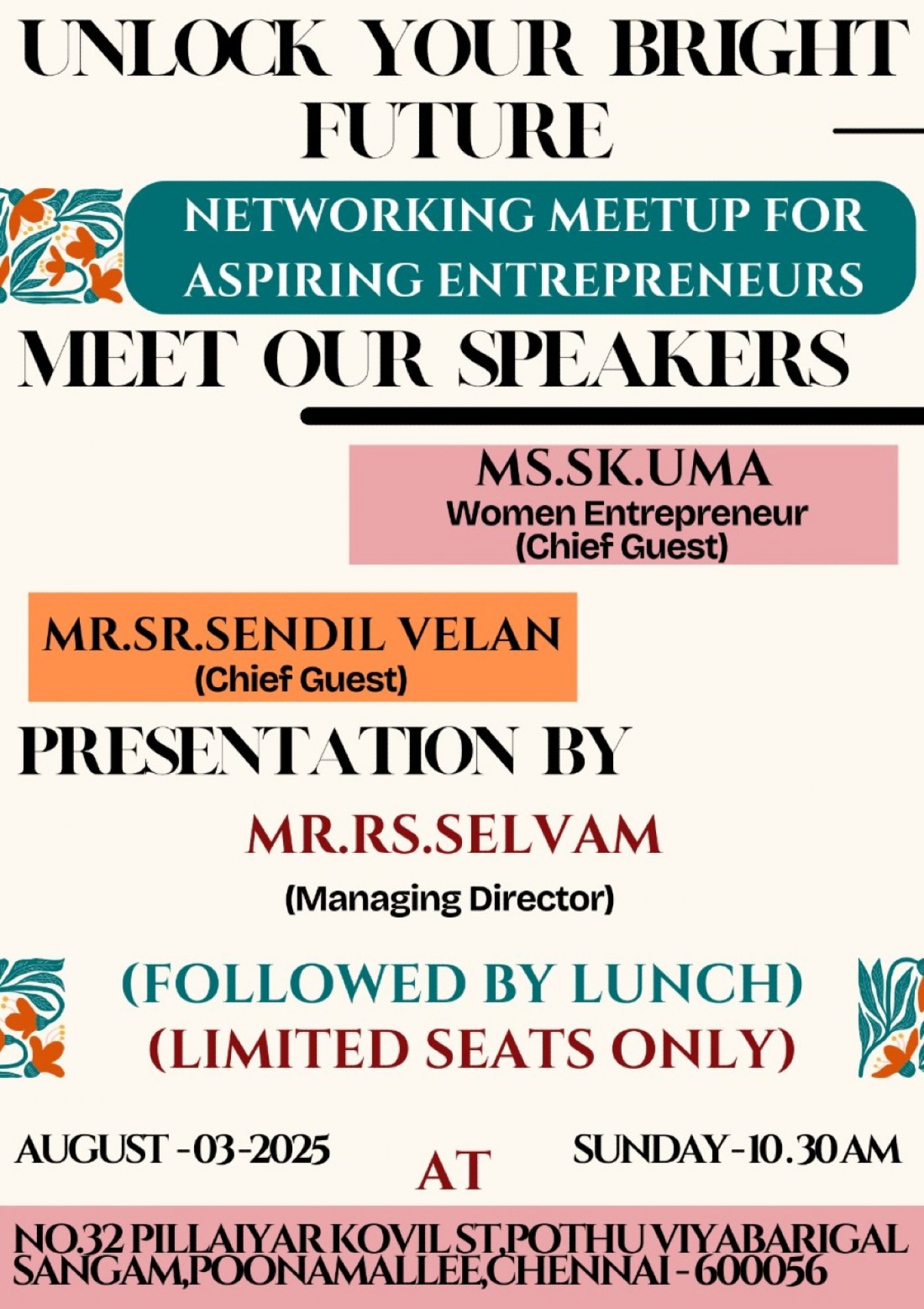 UNLOCK YOUR MILLIONER MIND SET, 3 August | Event in Chennai | AllEvents