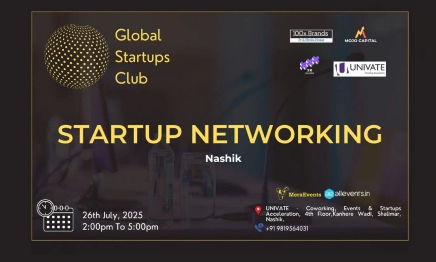 STARTUP NEWTWORKING NASHIK, 26 July | Event in Nashik | AllEvents