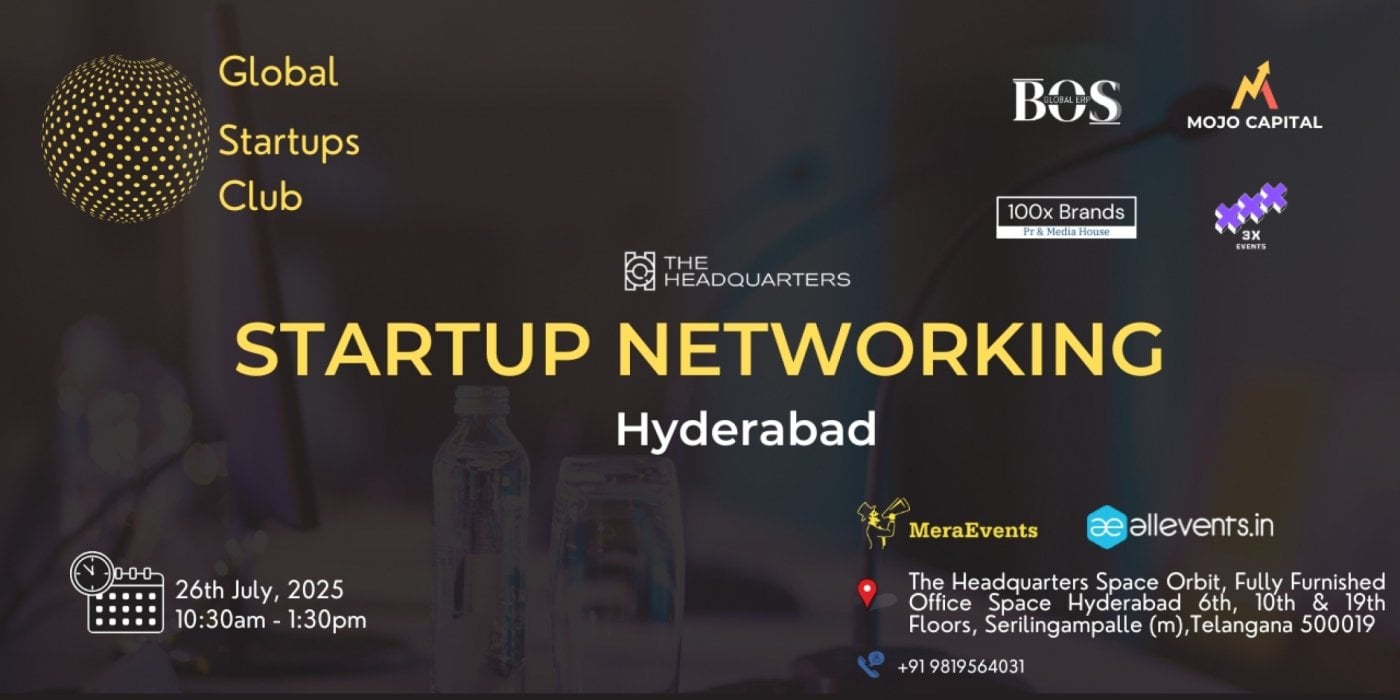 STARTUP NETWORKING Hyderabad 2025, 26 July | Event in Hyderabad | AllEvents