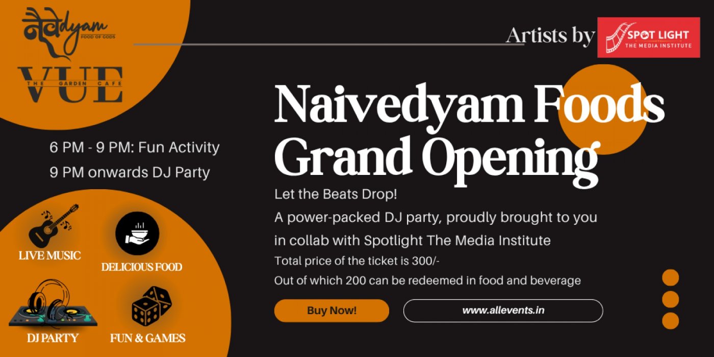 Cafe Rave Evening at Naivedyam Foods, 26 July | Event in Ahmedabad | AllEvents