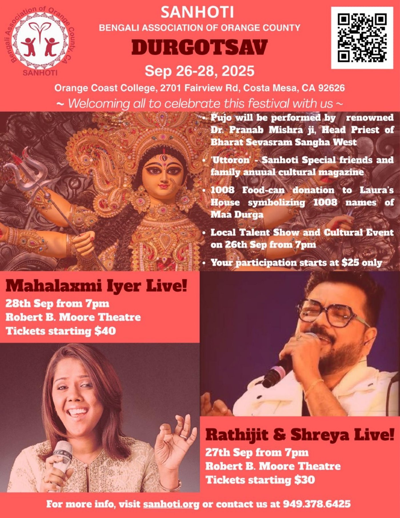Durga Puja in Orange County And LA, 26 September | Event in Costa Mesa | AllEvents