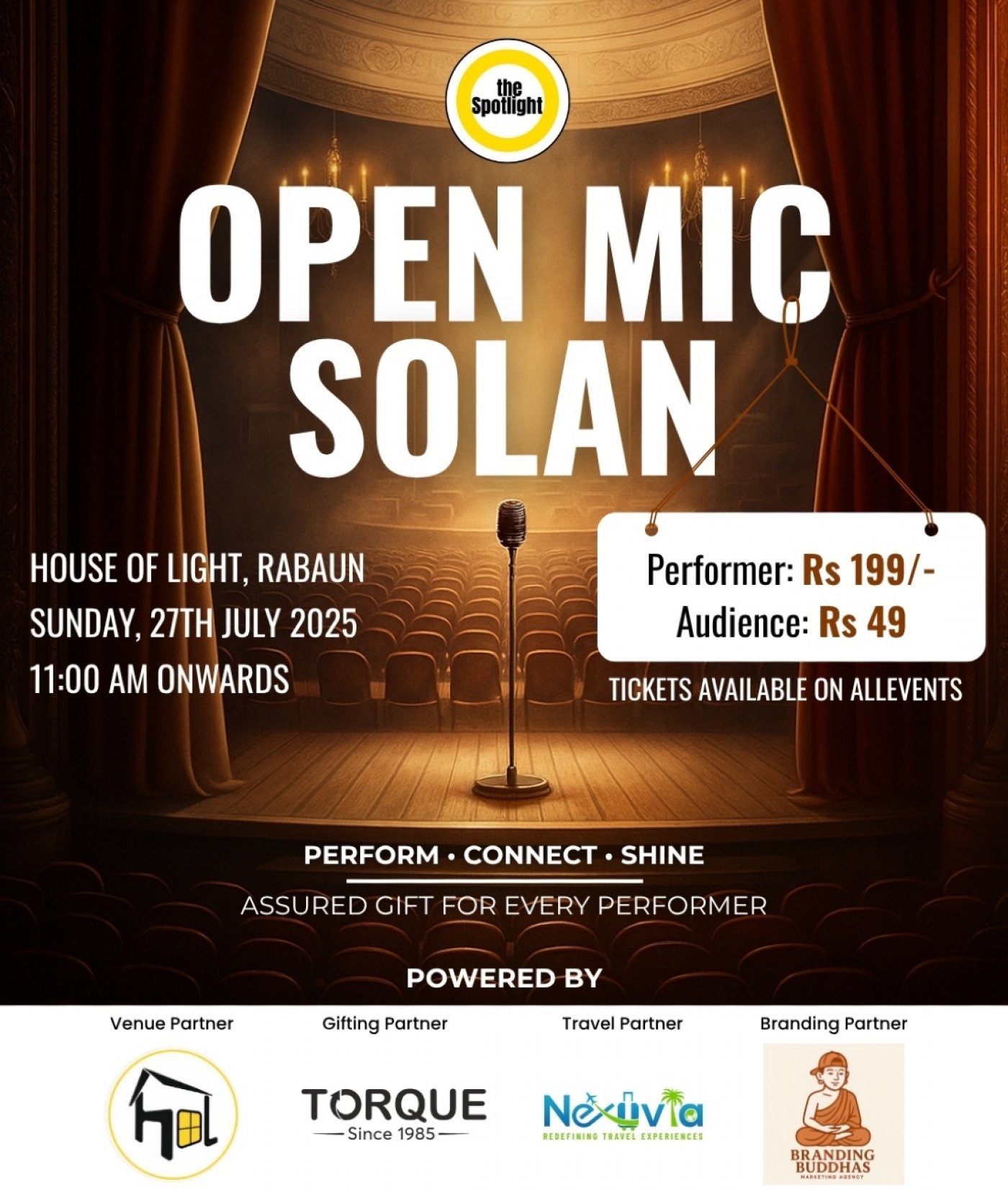 Spotlight Solan Open-Mic, 27 July | Event in Solan | AllEvents