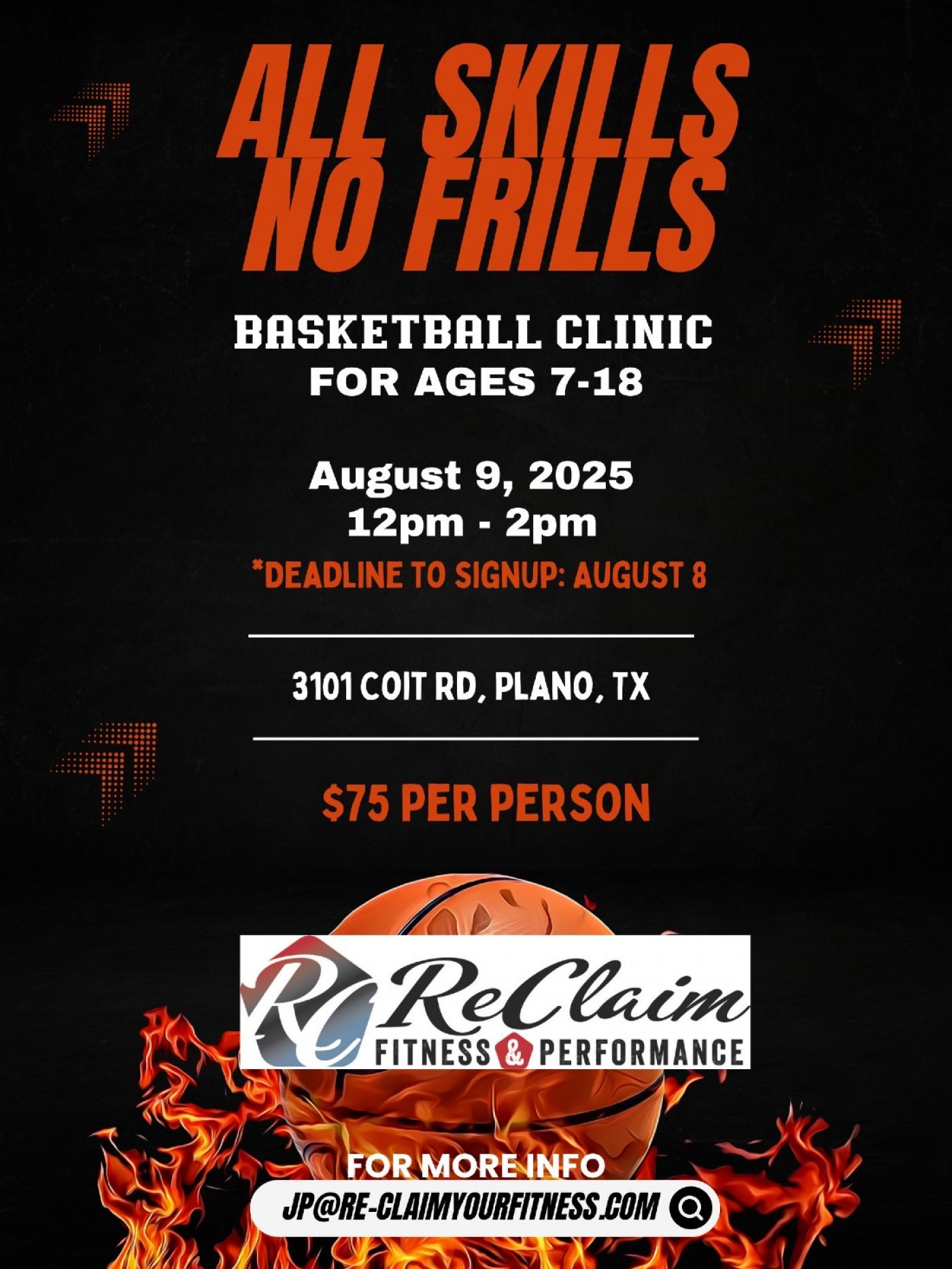 All Skills No Frills Basketball Clinic, 9 August | Event in Plano | AllEvents