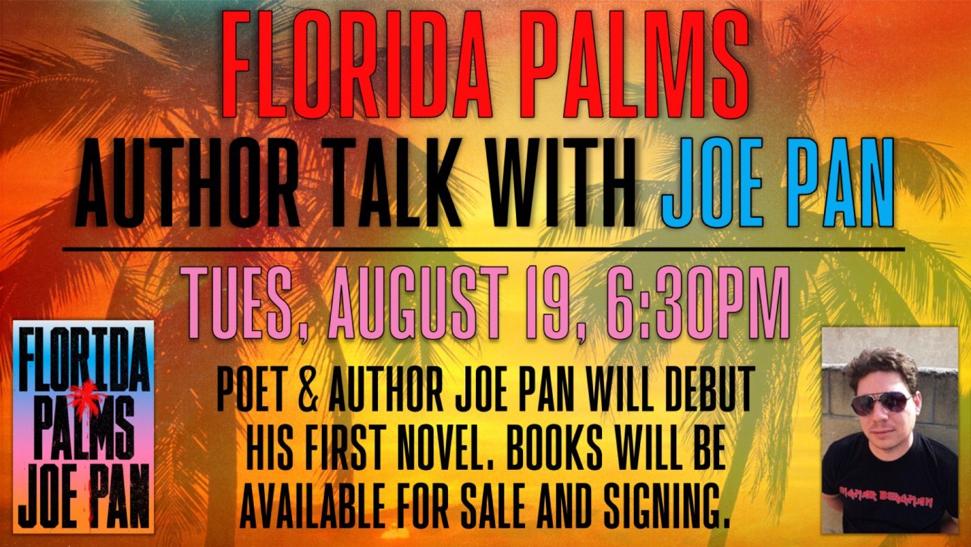 Author Talk with Joe Pan, 19 August | Event in Safety Harbor | AllEvents
