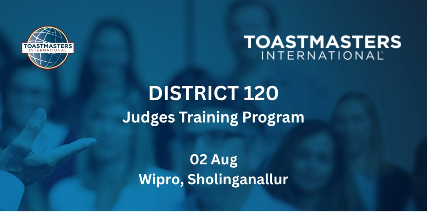 Judges Training Program - 02 Aug, 2 August | Event in Chennai | AllEvents