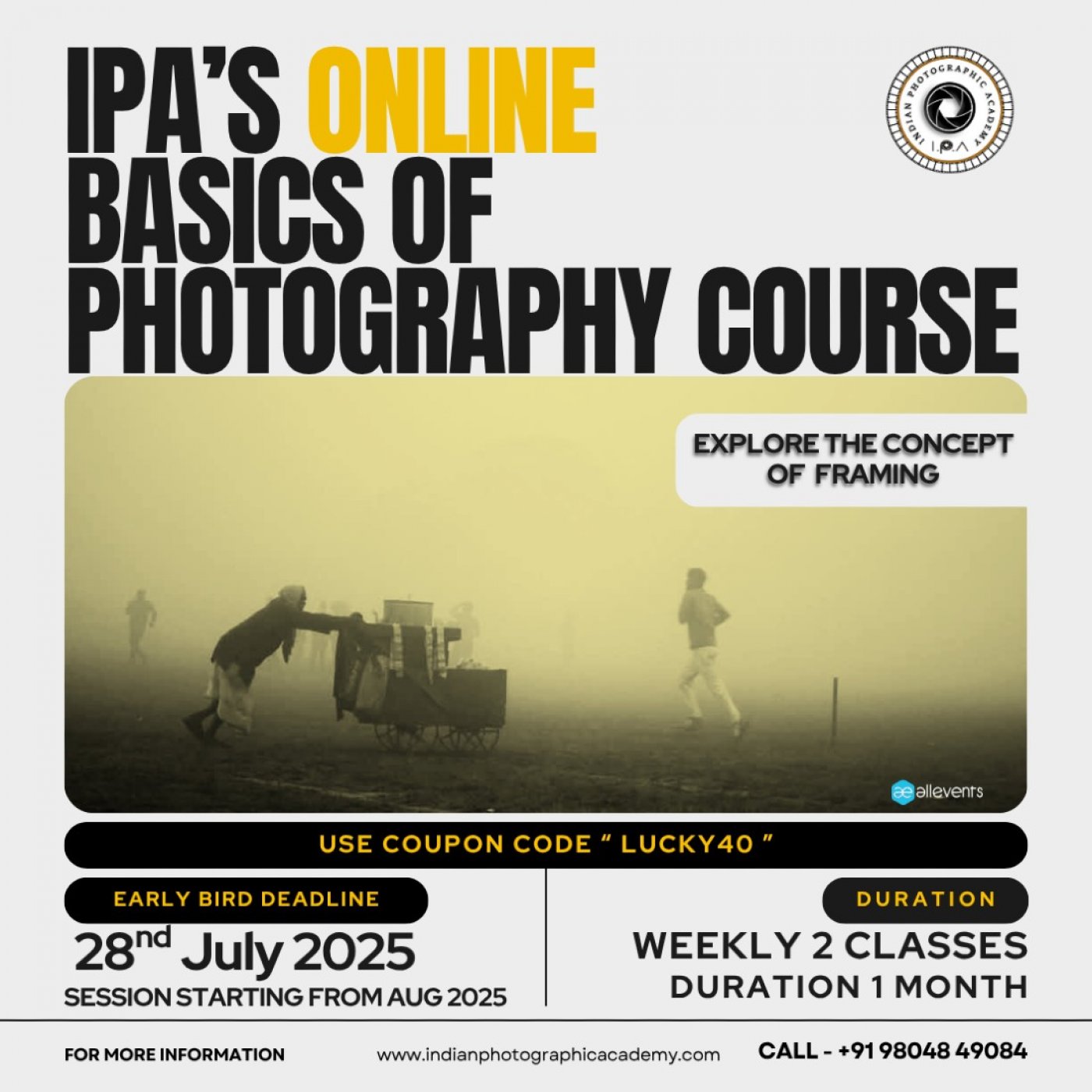 Online Course on Basics of Photography by IPA | Online Event | AllEvents