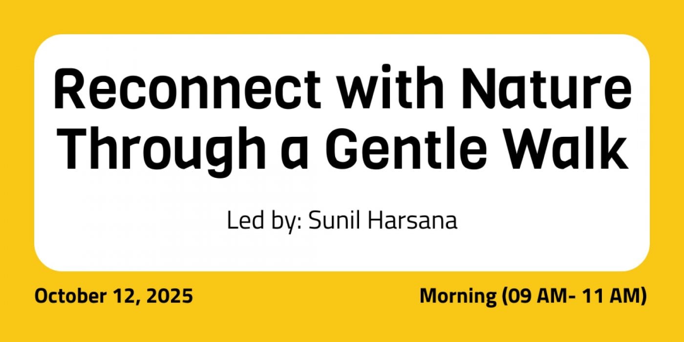 Reconnect with Nature Through a Gentle Walk, 12 October | Event in New Delhi | AllEvents