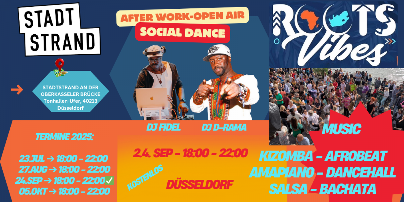 After Work Open Air Social Dance Afrobeat Dancehall, 24 September | Event in Dusseldorf | AllEvents