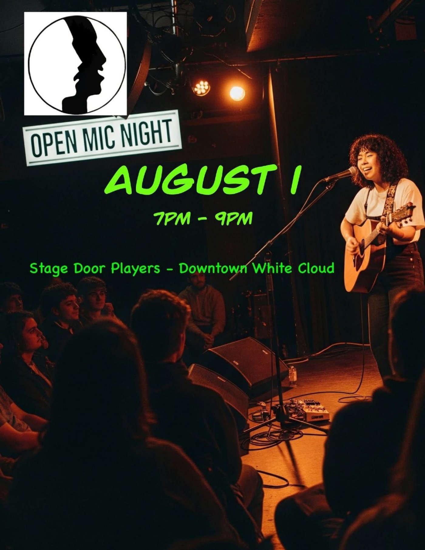 Open mic and comedy show, 1 August | Event in White Cloud | AllEvents