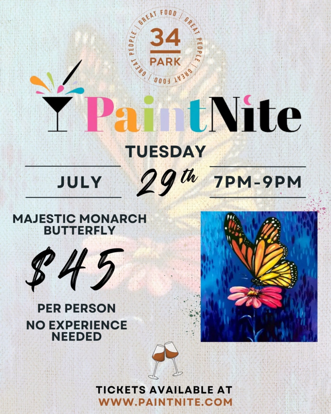 Paint & Sip: Paint Nite at 34 Park on July 29, 2025, 29 July | Event in Andover | AllEvents